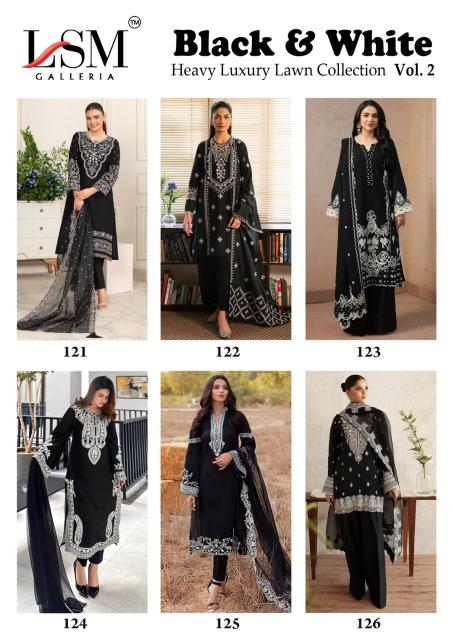 Lsm black & white vol-2 wholesale dress materials catalog